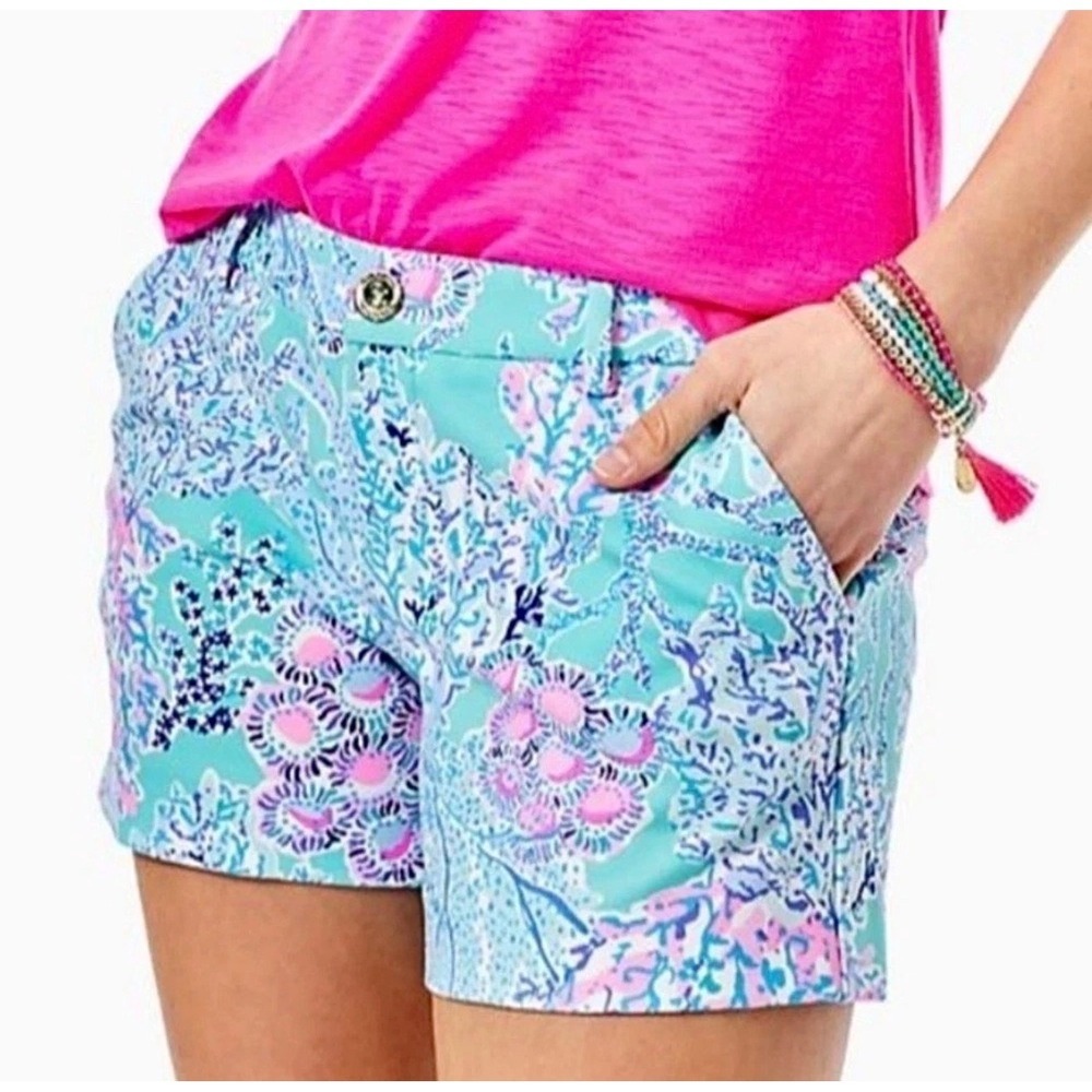 Lilly Pulitzer Callahan Shorts Womens Size 8 Coastal Preppy Resortwear Vacation